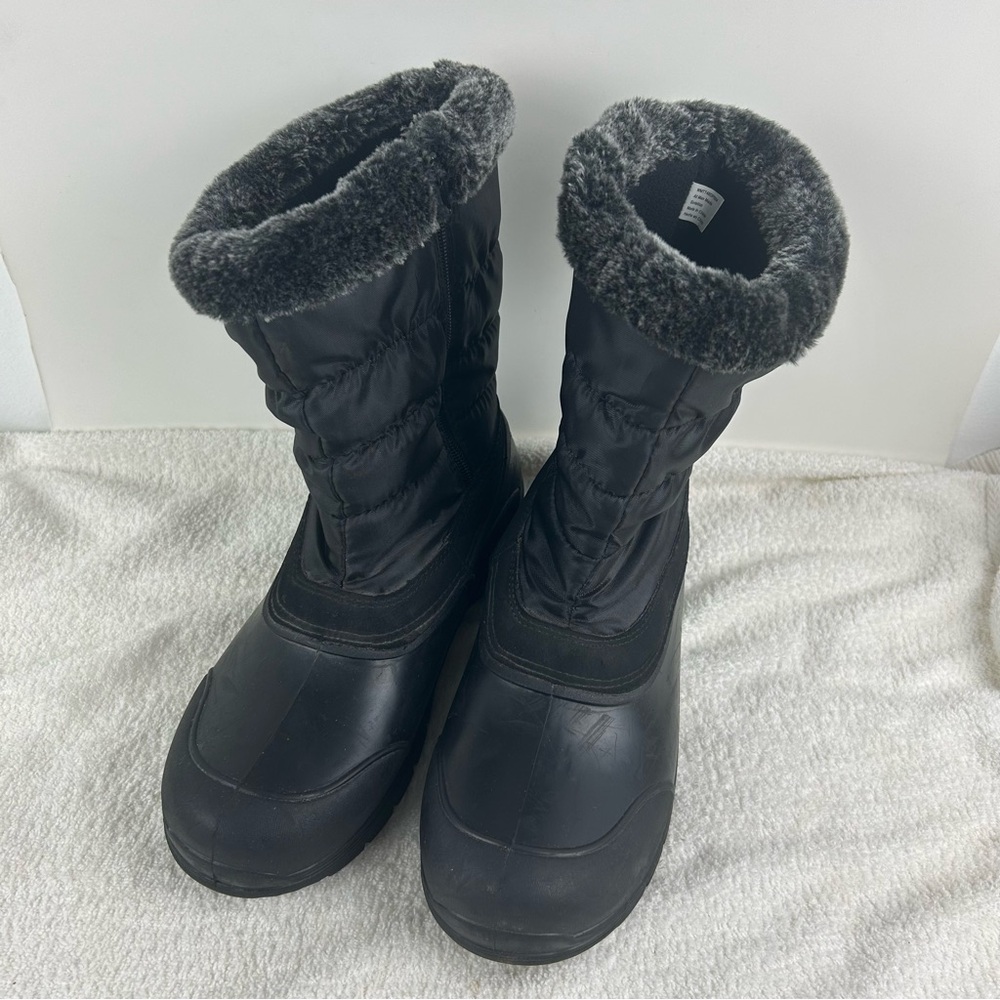 Winter 'Black' Boots Size 11 Women's Style & Faison Zipper Time and Tru